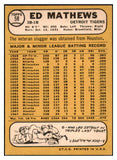 1968 Topps Baseball #058 Eddie Mathews Braves EX-MT 466378