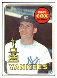 1969 Topps Baseball #237 Bobby Cox Yankees EX 466385