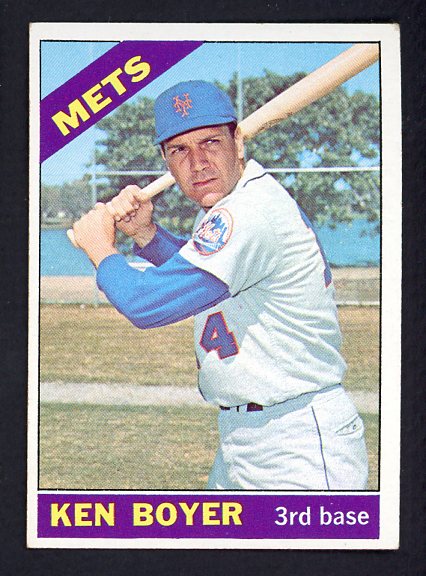 1966 Topps Baseball #385 Ken Boyer Mets EX 466423