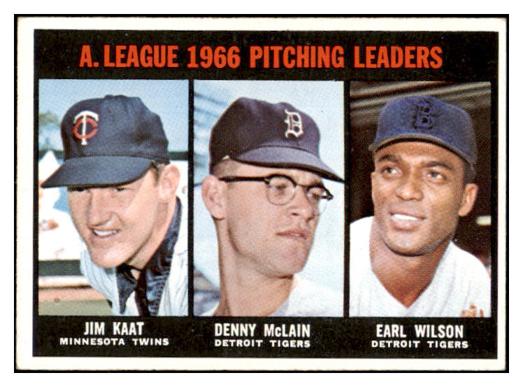 1967 Topps Baseball #235 A.L. Win Leaders Jim Kaat VG-EX 466450