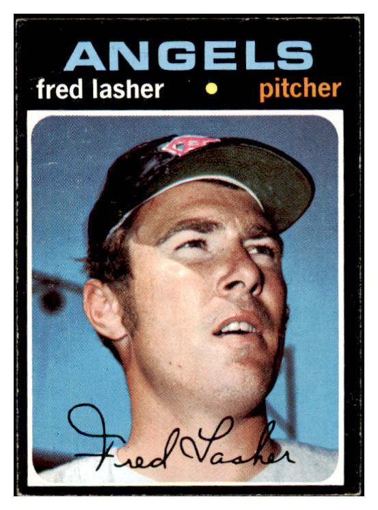 1971 Topps Baseball #707 Fred Lasher Angels VG 466452