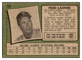 1971 Topps Baseball #707 Fred Lasher Angels VG 466452