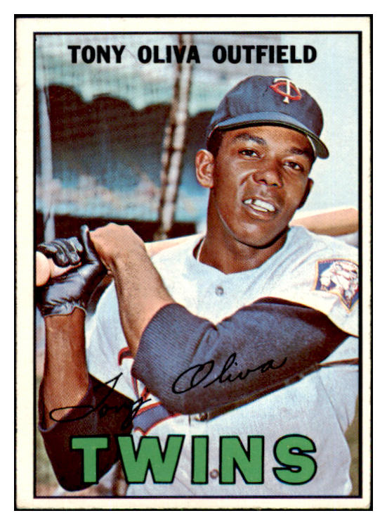 1967 Topps Baseball #050 Tony Oliva Twins EX 466465