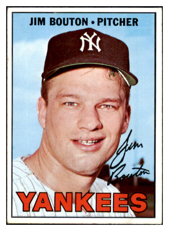 1967 Topps Baseball #393 Jim Bouton Yankees VG-EX 466467