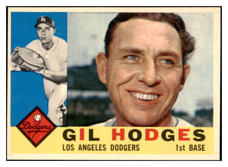 1960 Topps Baseball #295 Gil Hodges Dodgers Good trimmed 466525