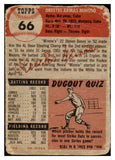 1953 Topps Baseball #066 Minnie Minoso White Sox Fair 466542