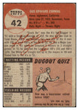 1953 Topps Baseball #042 Gus Zernial A's VG-EX 466546