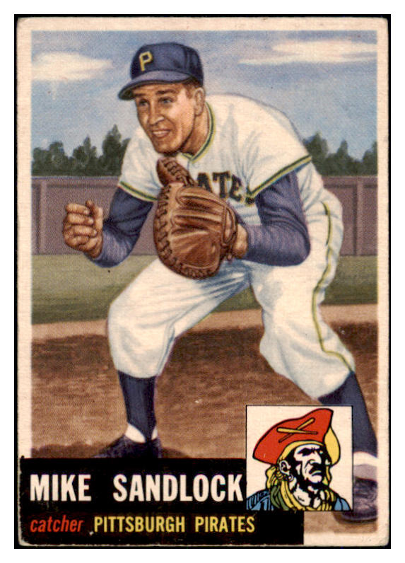 1953 Topps Baseball #247 Mike Sandlock Pirates VG 466559