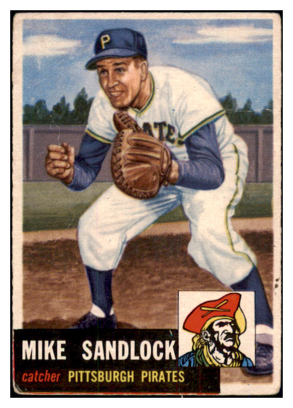 1953 Topps Baseball #247 Mike Sandlock Pirates FR-GD 466560