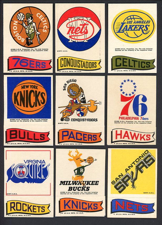 1973 Topps Stickers Complete Set NR-MT Celtics Lakers 466595