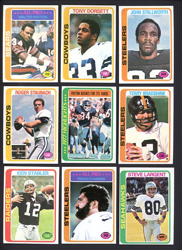 1978 Topps Football Complete Set NR-MT Dorsett Payton Stallworth 466604