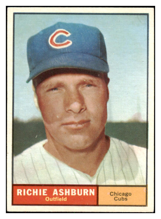 1961 Topps Baseball #088 Richie Ashburn Cubs EX-MT 466613