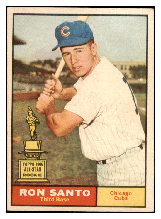 1961 Topps Baseball #035 Ron Santo Cubs EX+/EX-MT 466620