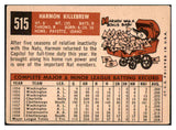1959 Topps Baseball #515 Harmon Killebrew Senators VG/VG-EX 466623