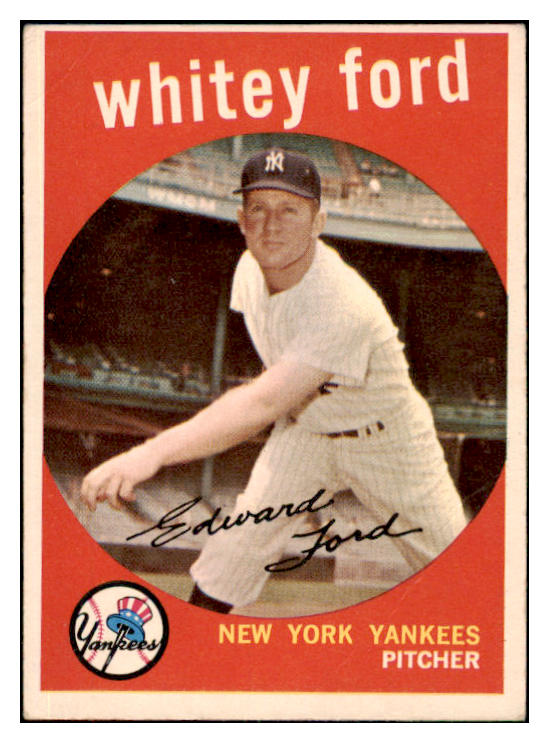 1959 Topps Baseball #430 Whitey Ford Yankees GD-VG 466626