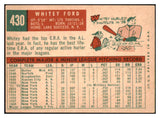 1959 Topps Baseball #430 Whitey Ford Yankees GD-VG 466626