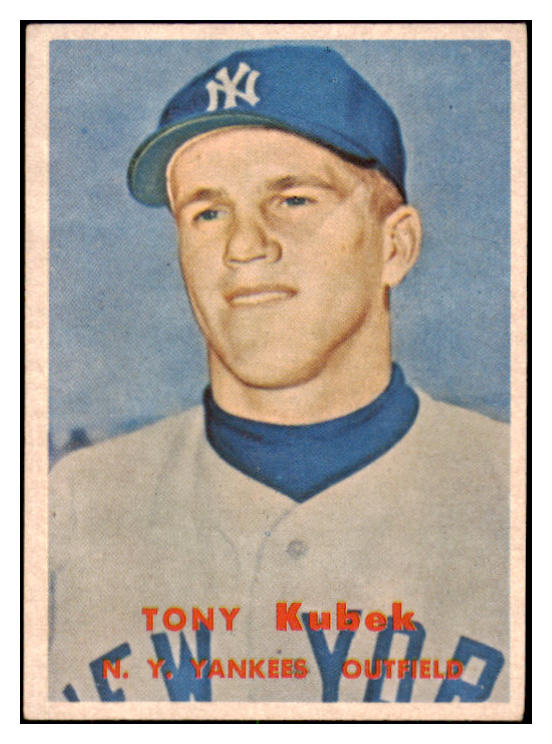 1957 Topps Baseball #312 Tony Kubek Yankees EX+/EX-MT 466628