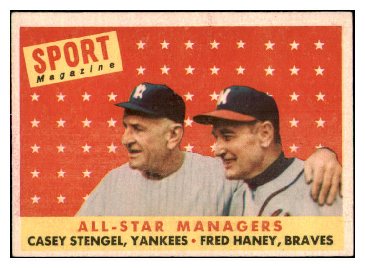 1958 Topps Baseball #475 Casey Stengel A.S. Yankees EX-MT 466658