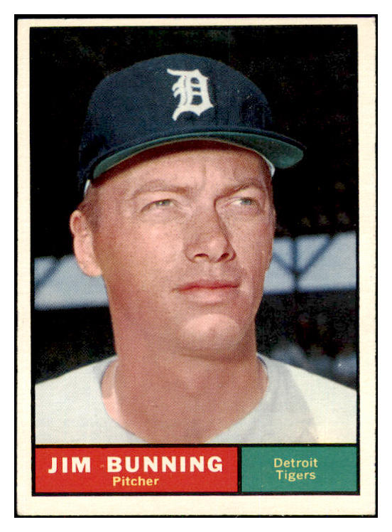 1961 Topps Baseball #490 Jim Bunning Tigers EX-MT 466667