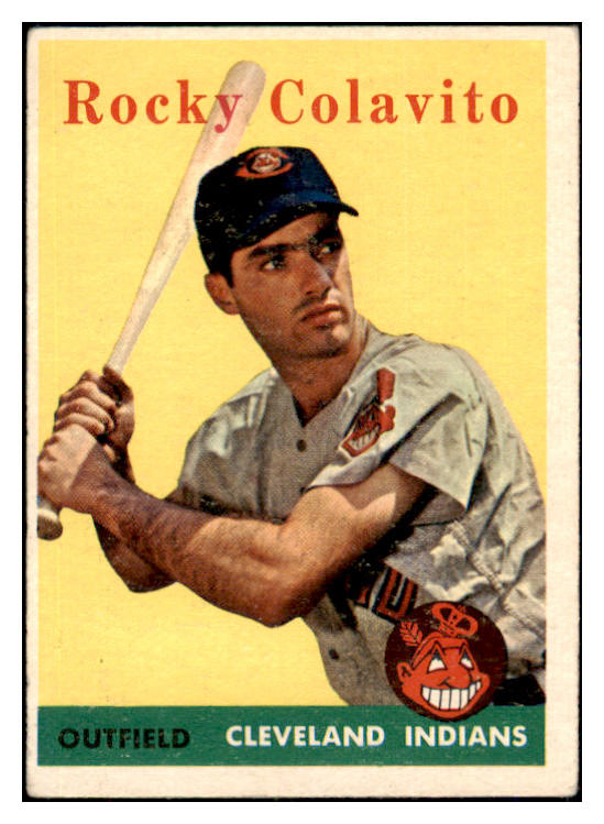 1958 Topps Baseball #368 Rocky Colavito Indians VG-EX 466677