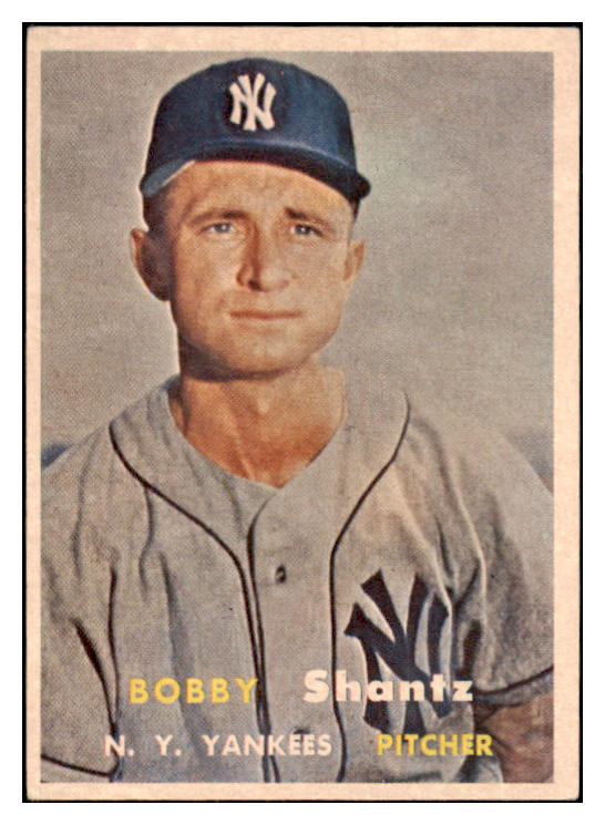 1957 Topps Baseball #272 Bobby Shantz Yankees EX-MT 466701