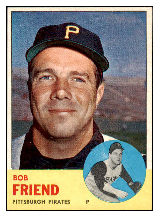 1963 Topps Baseball #450 Bob Friend Pirates NR-MT 466704