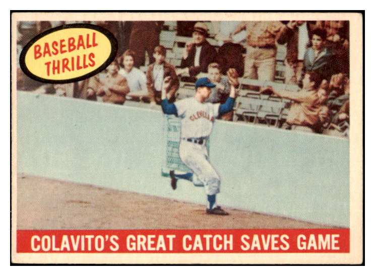 1959 Topps Baseball #462 Rocky Colavito IA Indians EX 466723