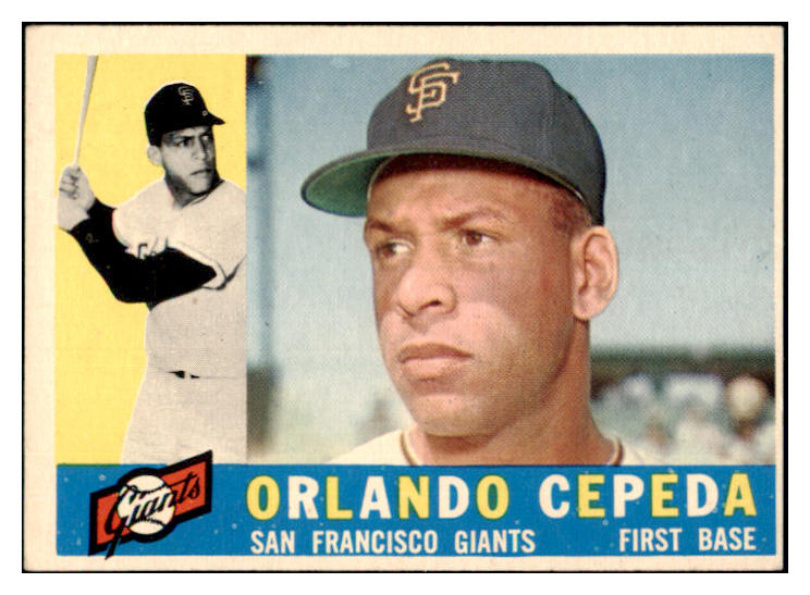1960 Topps Baseball #450 Orlando Cepeda Giants EX 466726