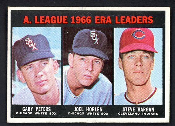 1967 Topps Baseball #233 A.L. ERA Leaders Gary Peters EX 466729
