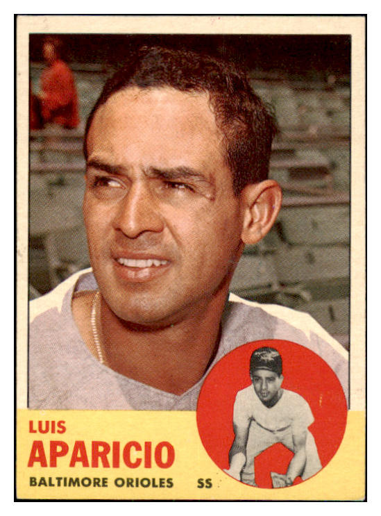 1963 Topps Baseball #205 Luis Aparicio Orioles EX 466764