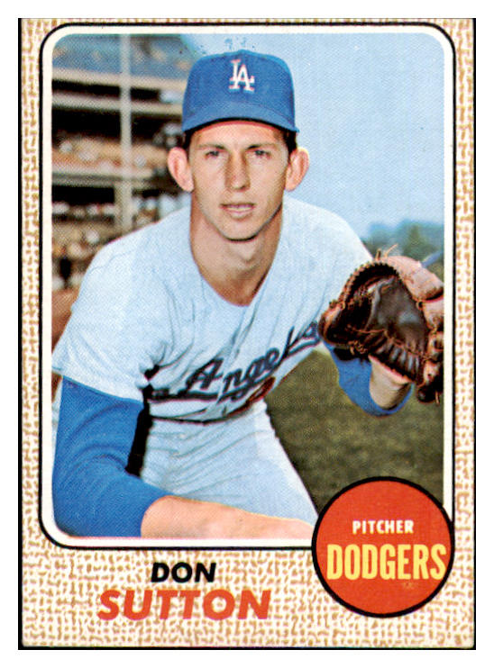 1968 Topps Baseball #103 Don Sutton Dodgers EX 466784