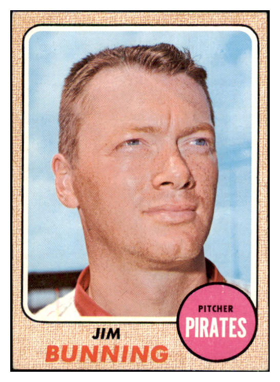 1968 Topps Baseball #215 Jim Bunning Pirates EX-MT 466788