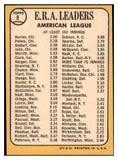 1968 Topps Baseball #008 A.L. ERA Leaders Gary Peters EX 466794
