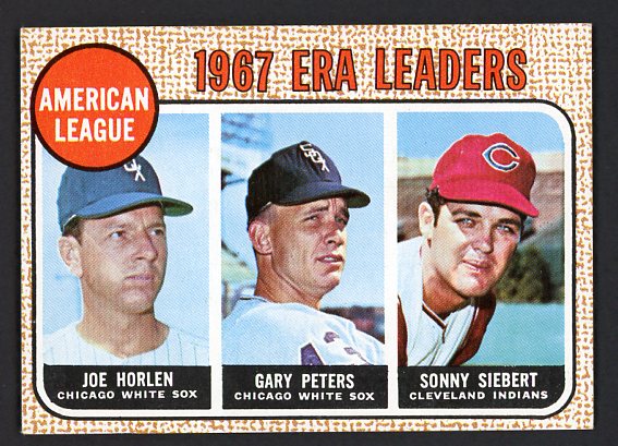 1968 Topps Baseball #008 A.L. ERA Leaders Gary Peters EX-MT 466802