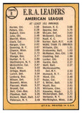 1968 Topps Baseball #008 A.L. ERA Leaders Gary Peters EX-MT 466805