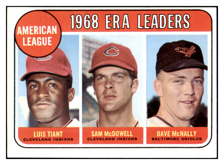 1969 Topps Baseball #007 A.L. ERA Leaders Luis Tiant EX-MT 466833
