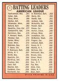1969 Topps Baseball #001 A.L. Batting Leaders Yastrzemski NR-MT 466836