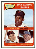 1965 Topps Baseball #001 A.L. Batting Leaders Robinson EX-MT 466853