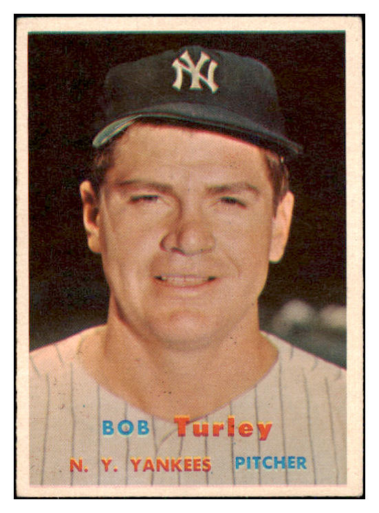 1957 Topps Baseball #264 Bob Turley Yankees VG-EX 466874