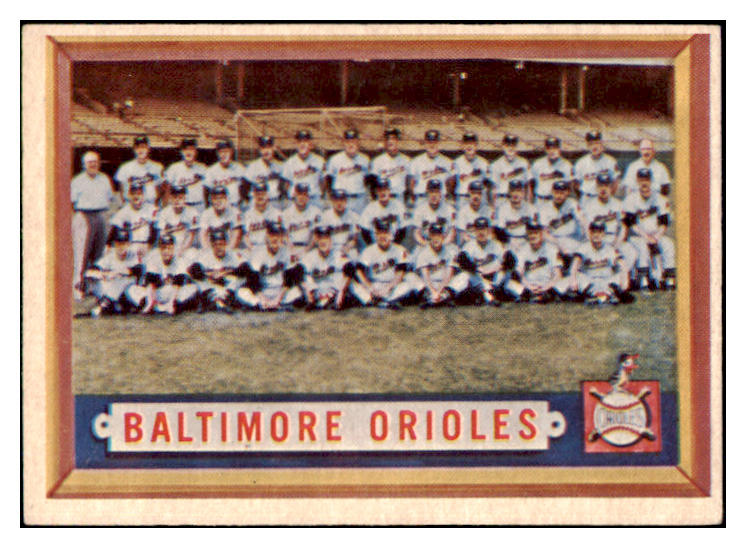 1957 Topps Baseball #251 Baltimore Orioles Team VG-EX 466876