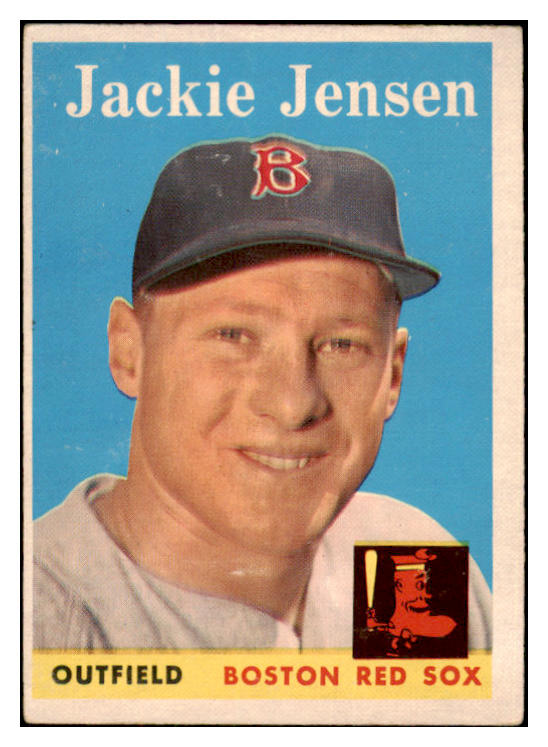 1958 Topps Baseball #130 Jackie Jensen Red Sox VG-EX 466910