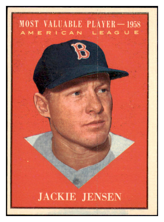 1961 Topps Baseball #476 Jackie Jensen MVP Red Sox EX-MT 466930