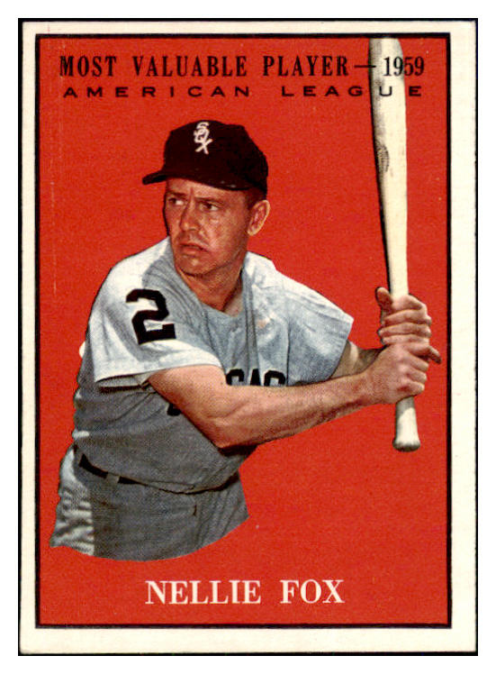 1961 Topps Baseball #477 Nellie Fox MVP White Sox EX-MT 466931