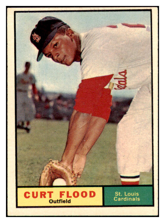 1961 Topps Baseball #438 Curt Flood Cardinals EX-MT 466932