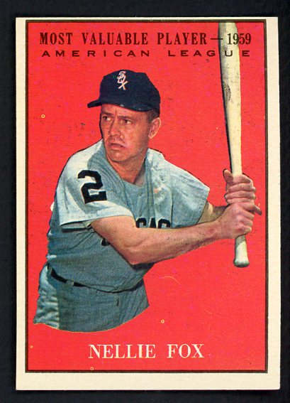 1961 Topps Baseball #477 Nellie Fox MVP White Sox EX 466940