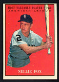 1961 Topps Baseball #477 Nellie Fox MVP White Sox EX 466940