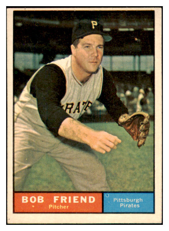 1961 Topps Baseball #270 Bob Friend Pirates EX 466942