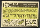 1961 Topps Baseball #421 Ty Cline Indians NR-MT 466955