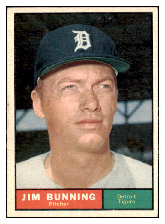 1961 Topps Baseball #490 Jim Bunning Tigers EX-MT 466957