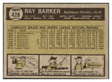1961 Topps Baseball #428 Ray Barker Orioles EX-MT 466968